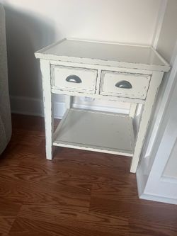 Large Solid Wood Side Table
