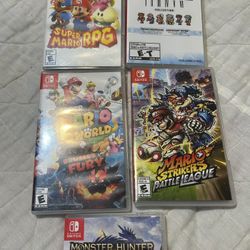 Nintendo Switch Game lot bundle final fantasy Super mario bowsers fury strikers rpg