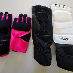 XS Gel Boxing Hand Wraps Inner Gloves, Foot Protector Gear