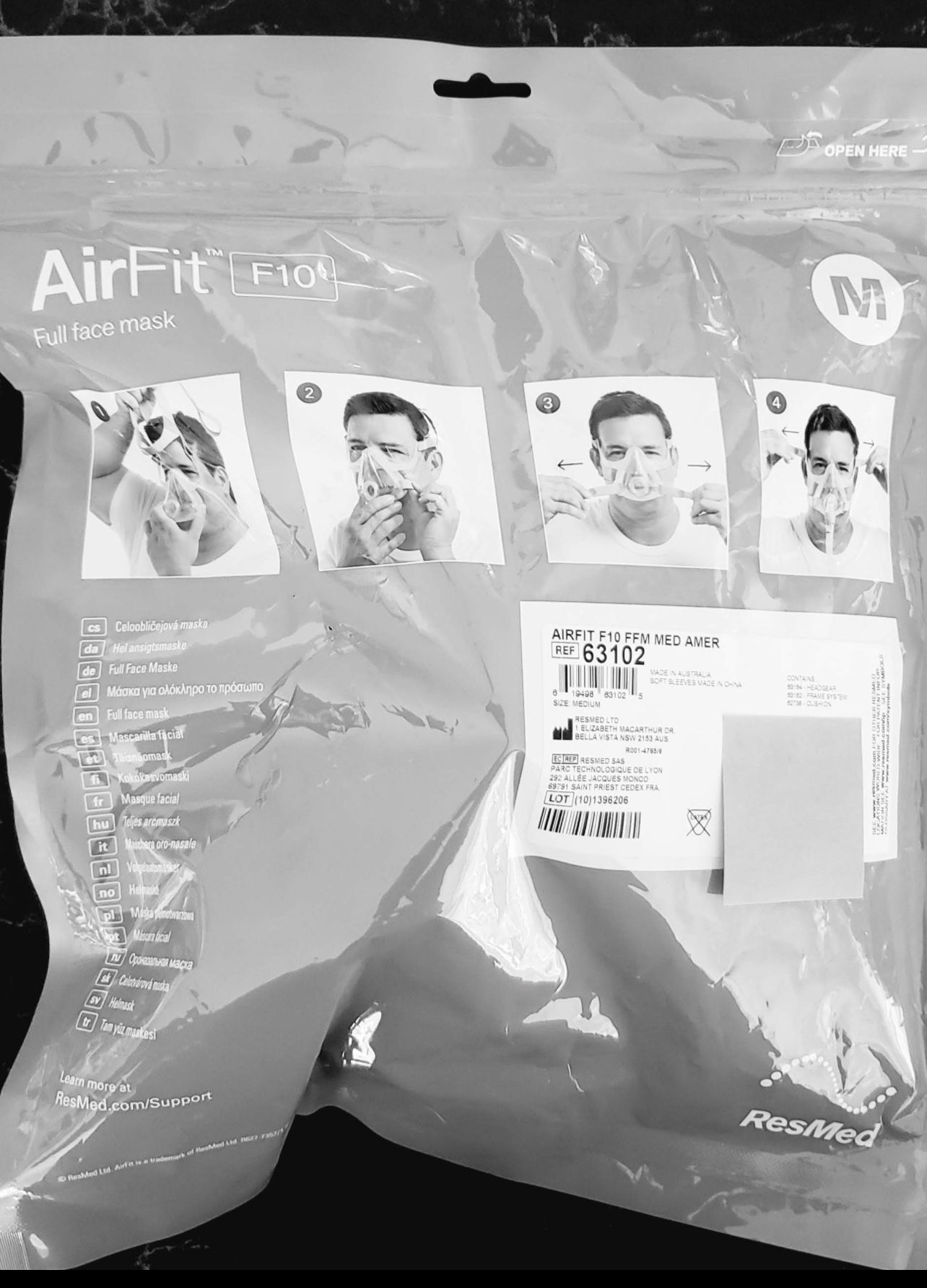 CPAP Resmed AirFit F10 Face Mask