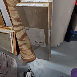 4 New Long Ikea Lack Shelves & 4 Short Lack Shelves 