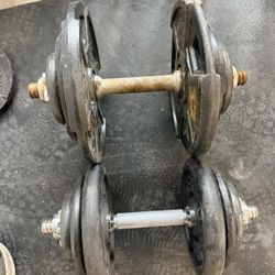 35lb Adjustable Dumbbells 