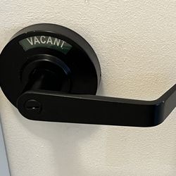 Commercial Restroom Privacy Indicator Door Lock – ANSI Grade 2 Matte Black