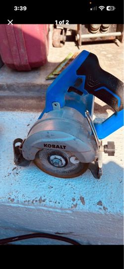 Kobalt circular, wet tile saw