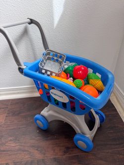 Walmart Kids Toy Shopping Cart with Play Food