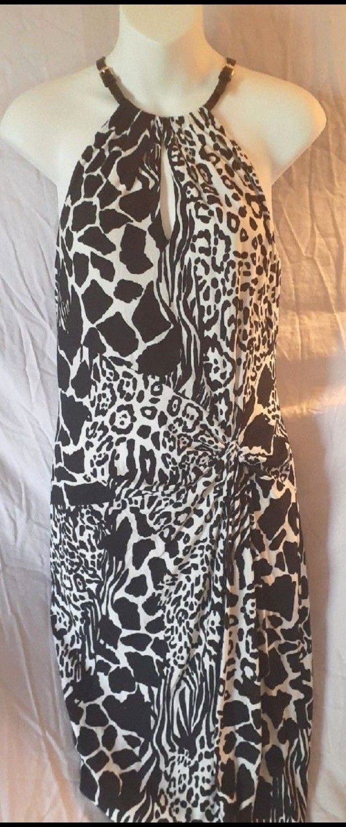 Cach'e Zebra Print Dress (Never Worn)