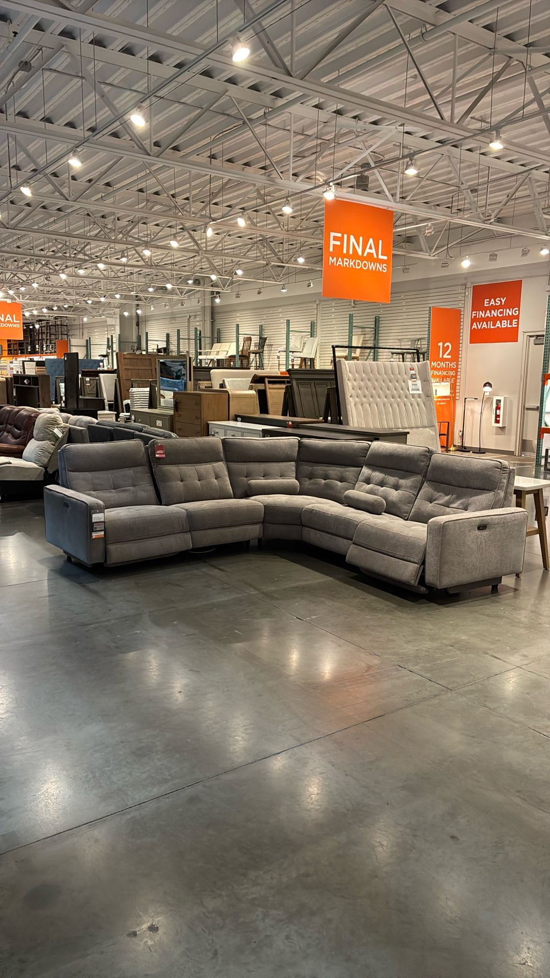 Reclining Sectional Couch, Zero Gravity