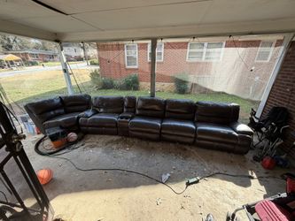 🔥 BIG Leather Reclining Sectional – $350 CASH – TODAY 🔥
