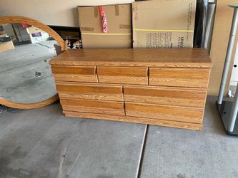 Dresser with mirror
