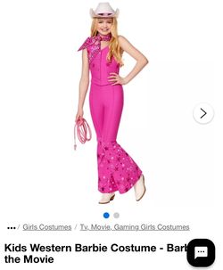 Kids Western Barbie Movie Costume