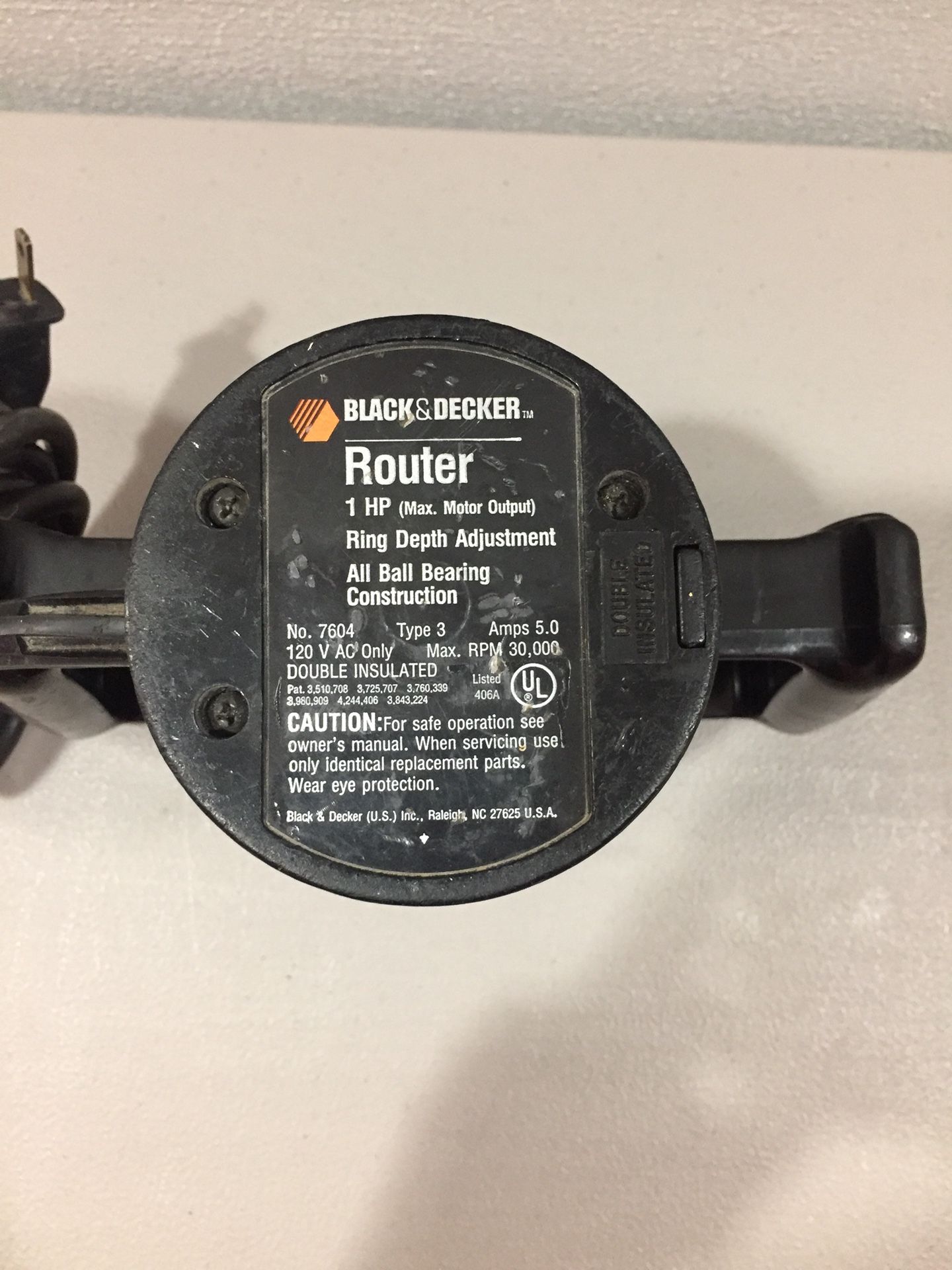 Lot 913, Black & Decker Router #7604