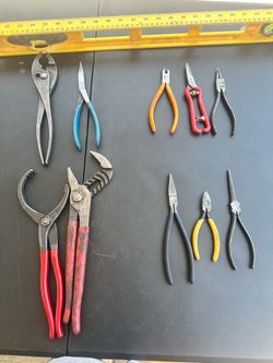 Vintage Channellock Craftsman Crescent CEETEECO Shark VPR Pliers Tool Lot USA Japan