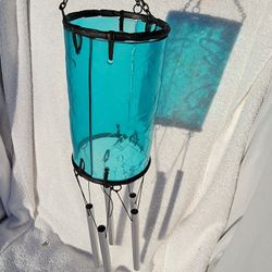 Wind-chime Glass Turquoise  