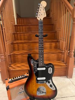 Squier Classic Vibe Jaguar w/ Orange Crush 12 Amp
