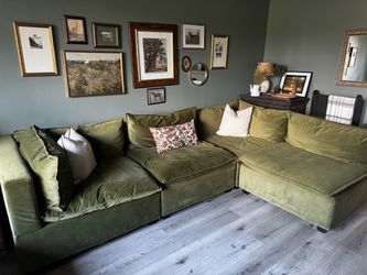 Albany Park Modular Sectional - Olive Green