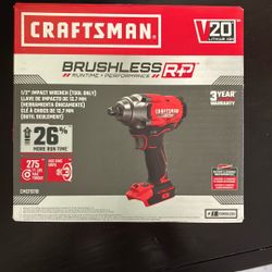 New Sealed Craftsman Brushless V20 1-2 Inch Impact Wrench