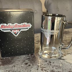 Harley Davidson - Glass Mug $30