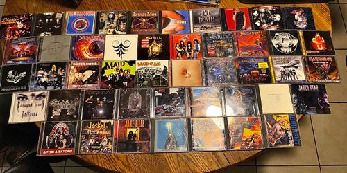 89 Rock & Metal CDs Lot – Iron Maiden, Megadeth, Warrant, Triumph & More