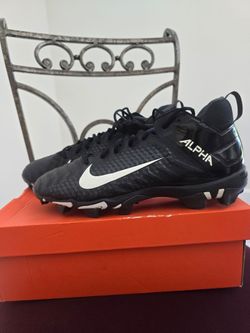 Nike Alpha Football Cleats Black White