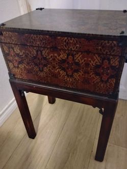 Theodore Alexander 19th century "The Carpet Box side table"