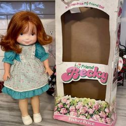 Vintage 1982 Fisher Price My Friend Becky Doll