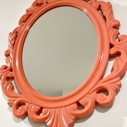 Orange Kids Room Mirror 