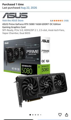 ASUS Prime RTX 5080 OC for ROG Astral RTX 5080 ( + cash)