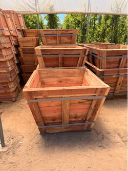 New 36 gallons redwood planters