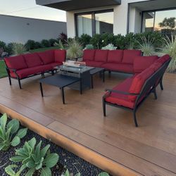 Outdoor Patio Sectional Set with Fire Pit Table, we finance and Deliver