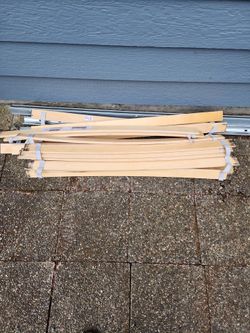 Ikea wood frame under mattress