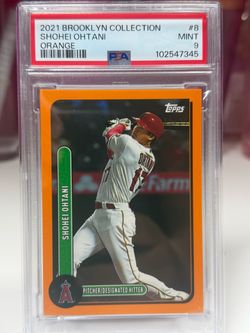 Shohei Ohtani 2021 Topps Brooklyn Collection Orange PSA 9