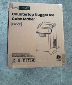 Nugget Ice Maker 44lbs, Self-Cleaning, Scoop, 10 Ice Bags