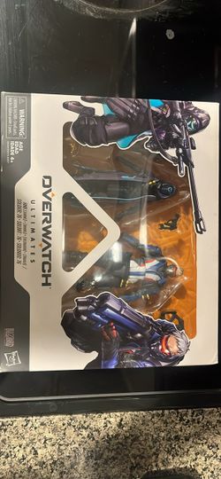 Overwatch Soldier 76 and Ana figures