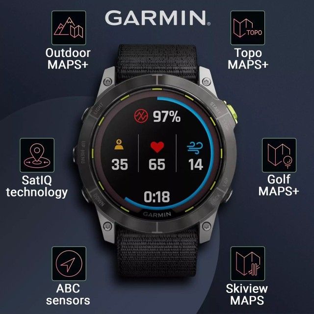Garmin Enduro Unisex Solar Charging Ultraperformance Watch, GPS