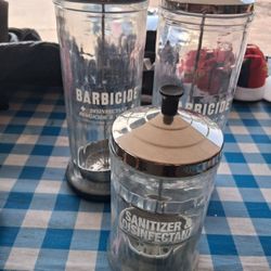 Barbacide Sanitizing Glas Jars (3) 