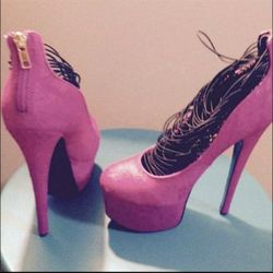 BRAND NEW London Trash Pink Stiletto Heels