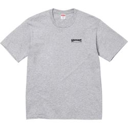 Supreme x Thrasher Cross Tee “Heather Grey” Large NEW