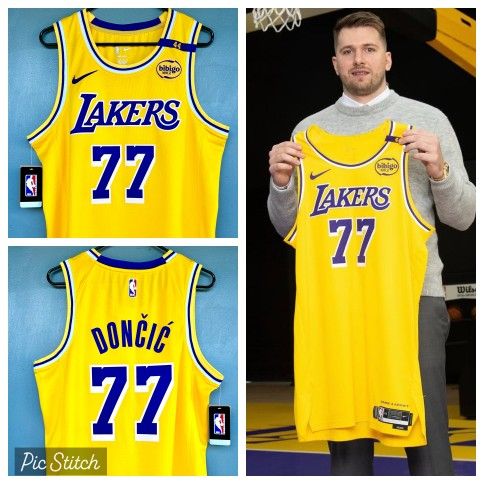 Lakers Luka Doncic Jersey S M L XL XXL 