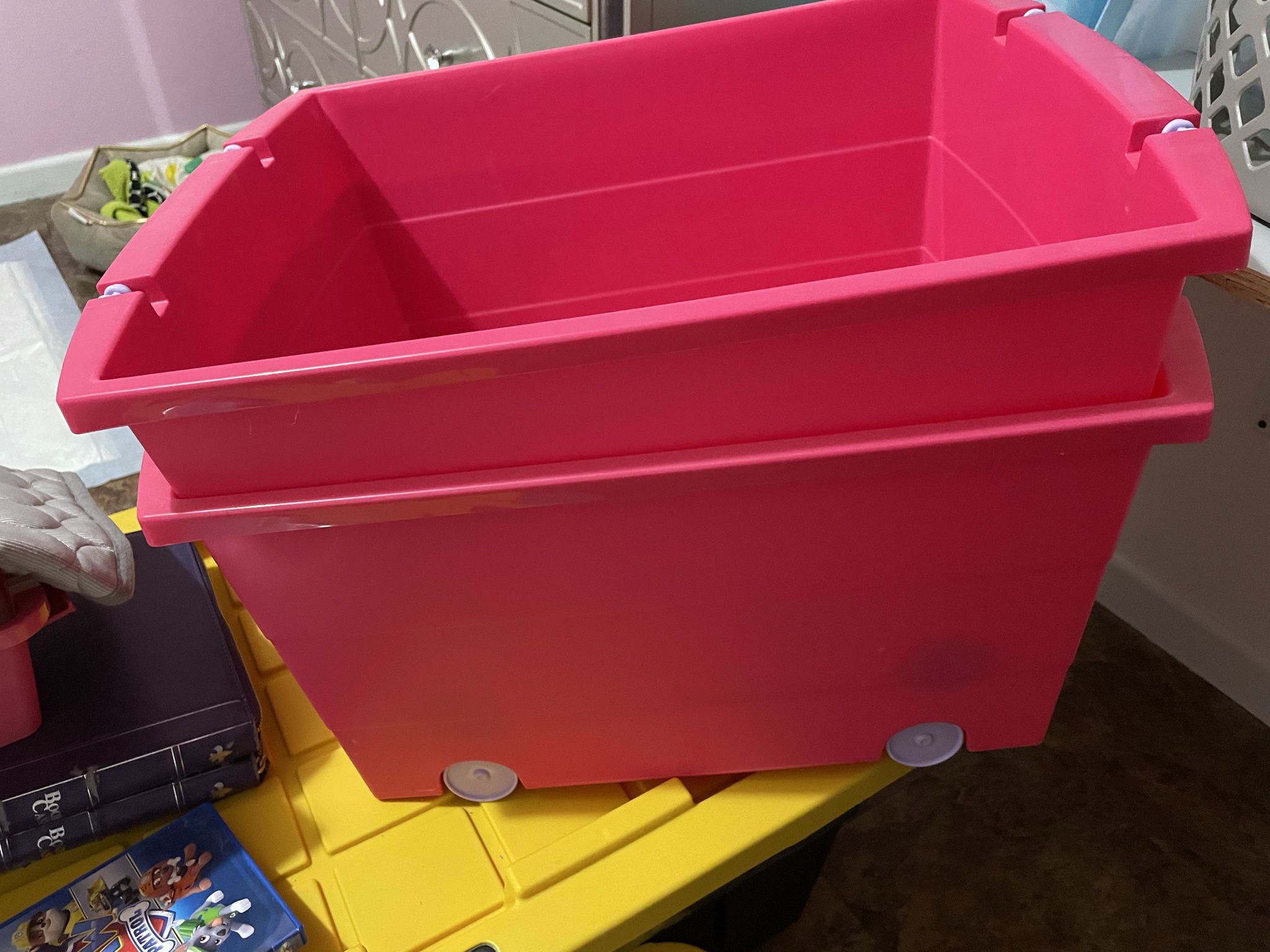 Baby Hangers And 2 Buckets with wheels