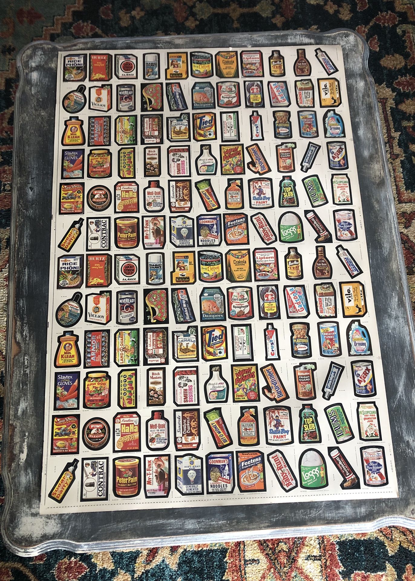 1979 Topps Wacky Packages UNCUT SHEET (2 Complete Sets)