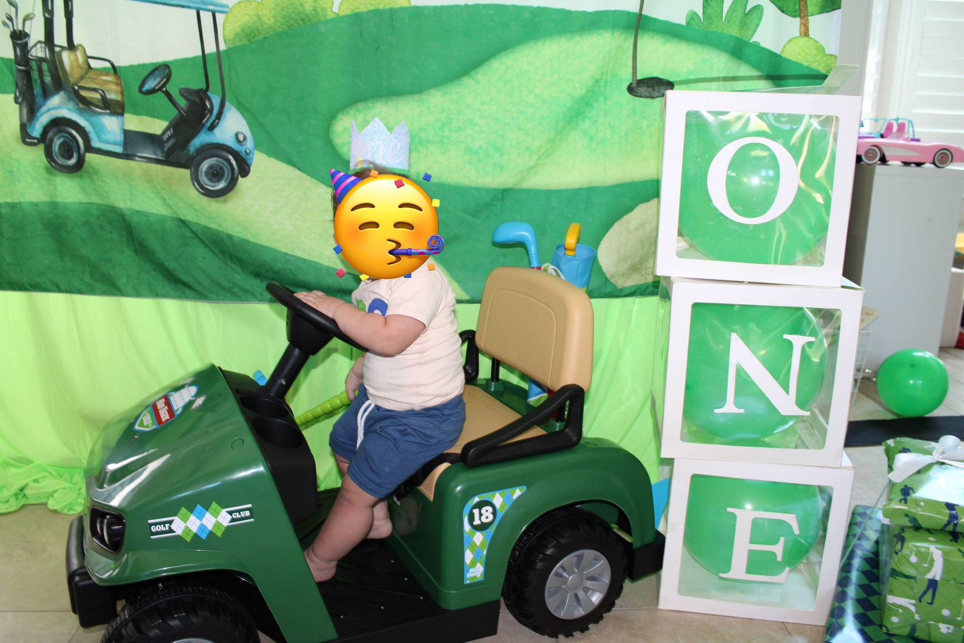 Flybar Kids Golf Cart 6V Ride On, electric golf cart.