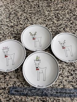 Christmas snack plates