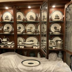 Carlyle china…..antique silver set…..solid sterling silver.