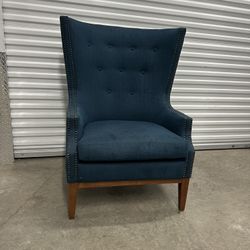📍FOR SALE – Blue Accent Wingback Chair