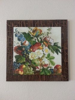 Picture in decoupage technique