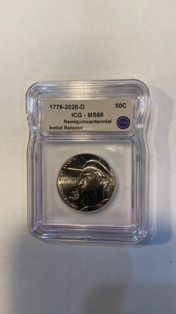 2026) D Semiquincentennial Half Dollar ICG MS66