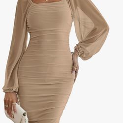 Beige Rushed Size Large 