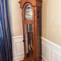 RIDGEWAY Grandfather Clock works Great 