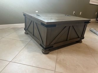 Grey Ottoman