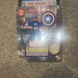 Marvel Legends Series 1 CAPTAIN AMERICA  2002 Action Figure 6" by Toy Biz NEW